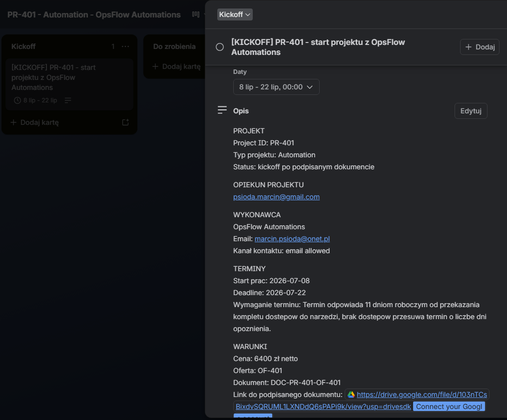 Podgląd projektu AI Contractor Quote Comparison Agent